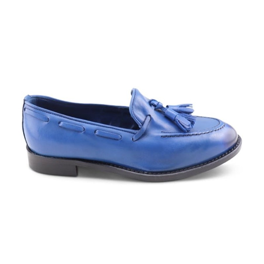 Donna Otisopse | Slippers In Pelle Bluette