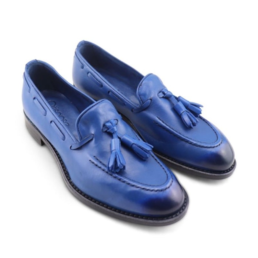 Donna Otisopse | Slippers In Pelle Bluette