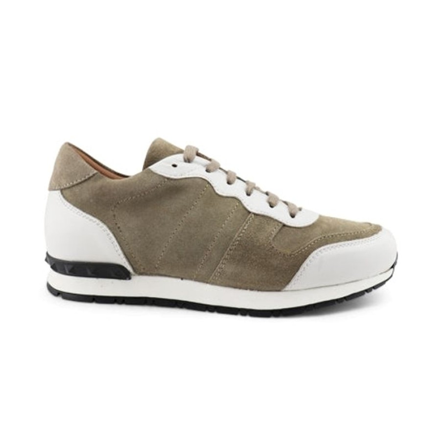 Uomo Otisopse | Sneakers In Pelle E Camoscio Tortora