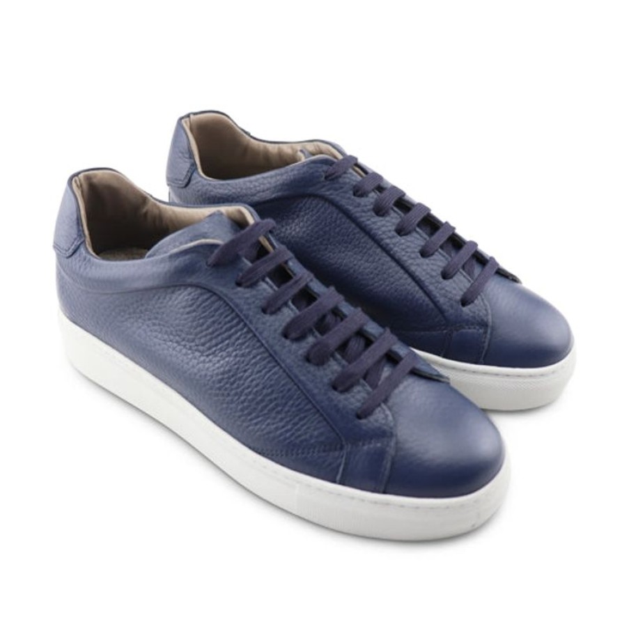 Uomo Otisopse | Sneakers In Pelle Martellata Blu