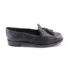 Donna Otisopse | Slippers In Pelle Nera Martellata