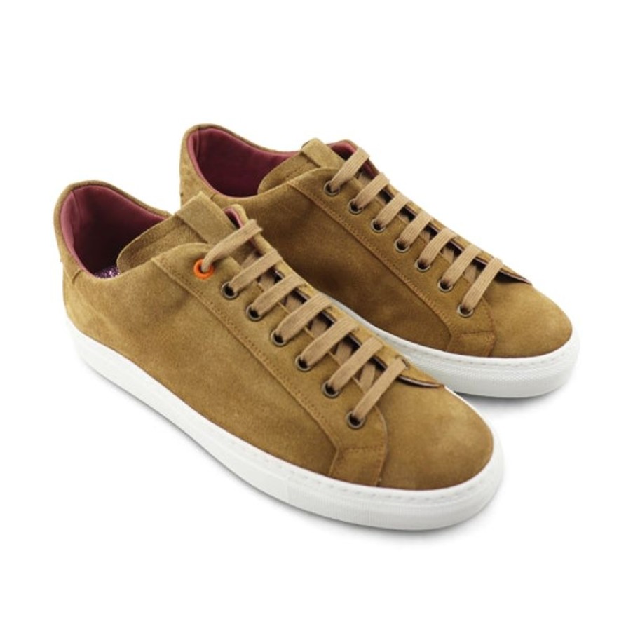 Uomo Otisopse | Sneakers In Camoscio Color Tabacco