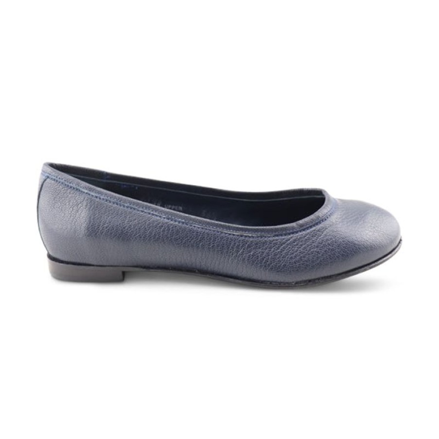 Donna Otisopse | Ballerine In Pelle Martellata Blu