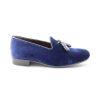 Uomo Otisopse | Slippers Blu In Velluto