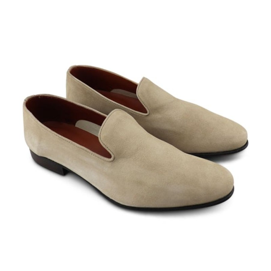 Uomo Otisopse | Slippers Beige In Camoscio