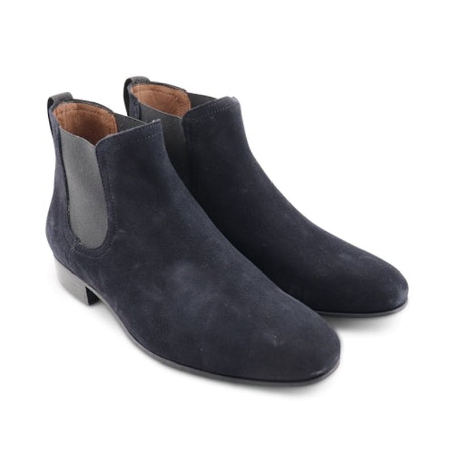 Uomo Otisopse | Stivaletti In Camoscio Blu Scuro