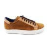 Uomo Otisopse | Sneakers In Camoscio E Pelle Color Tabacco