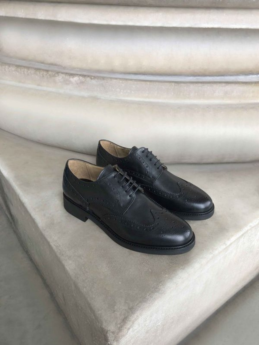 Uomo Otisopse | Derby In Pelle Nero