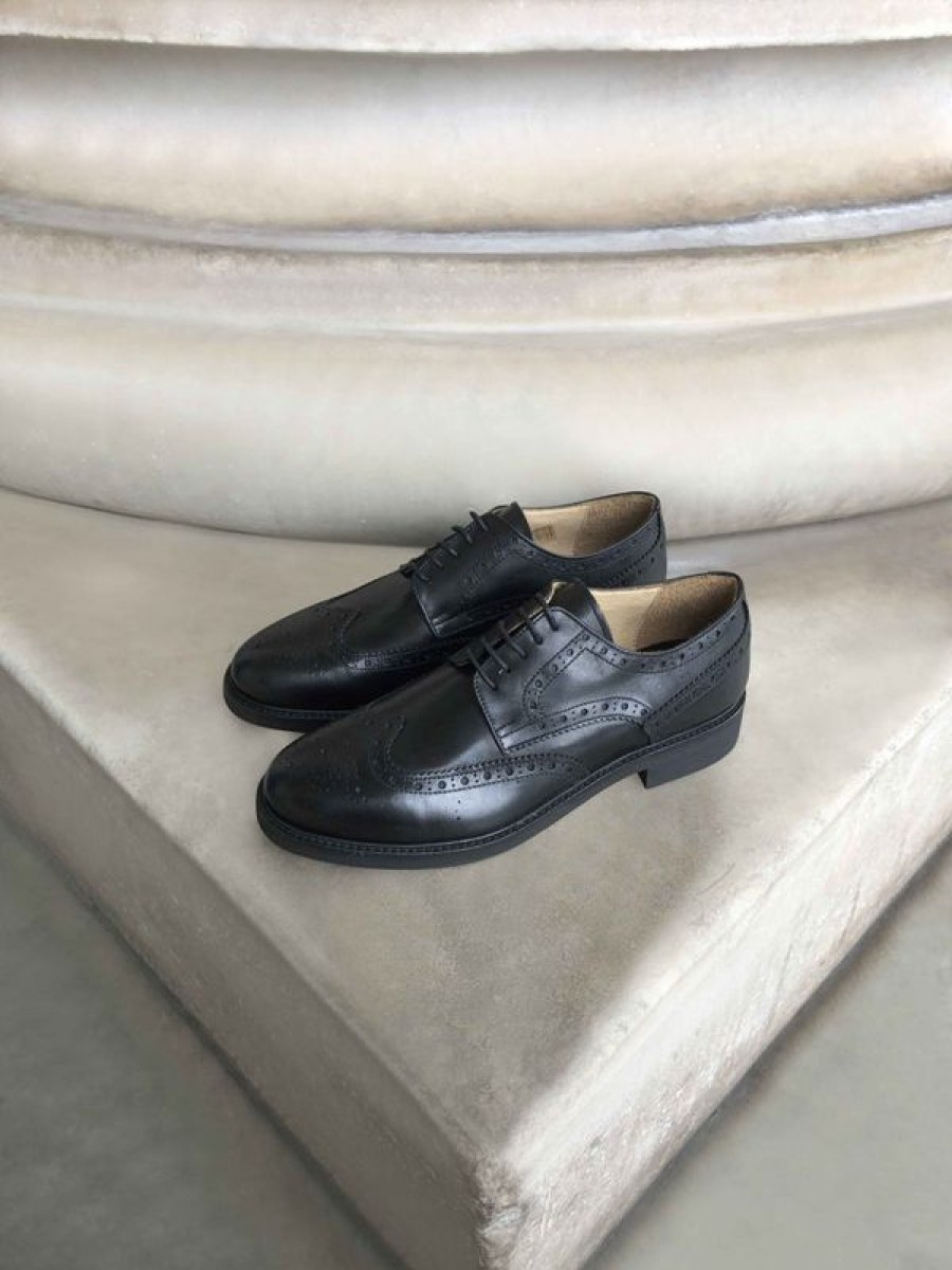 Uomo Otisopse | Derby In Pelle Nero