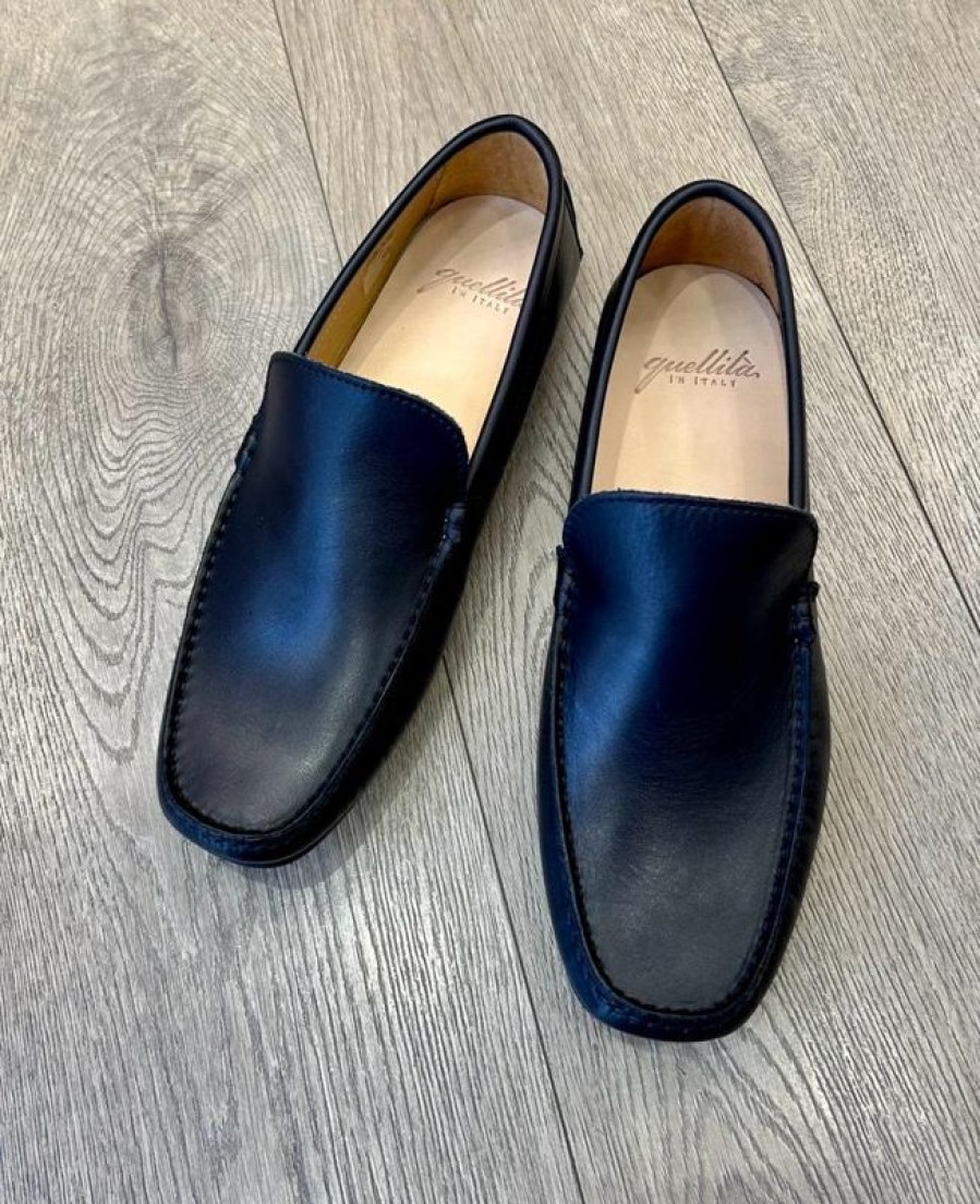 Uomo Otisopse | Mocassini In Pelle Blu