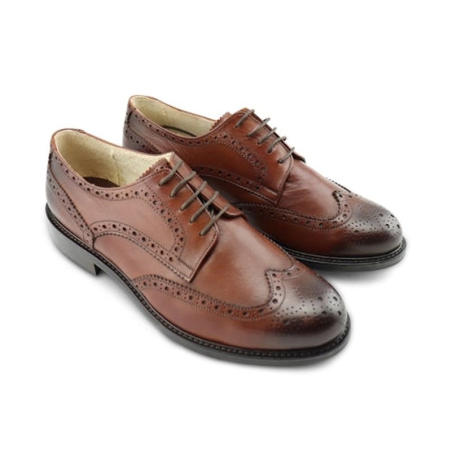 Uomo Otisopse Derby | Derby In Pelle Color Cuoio