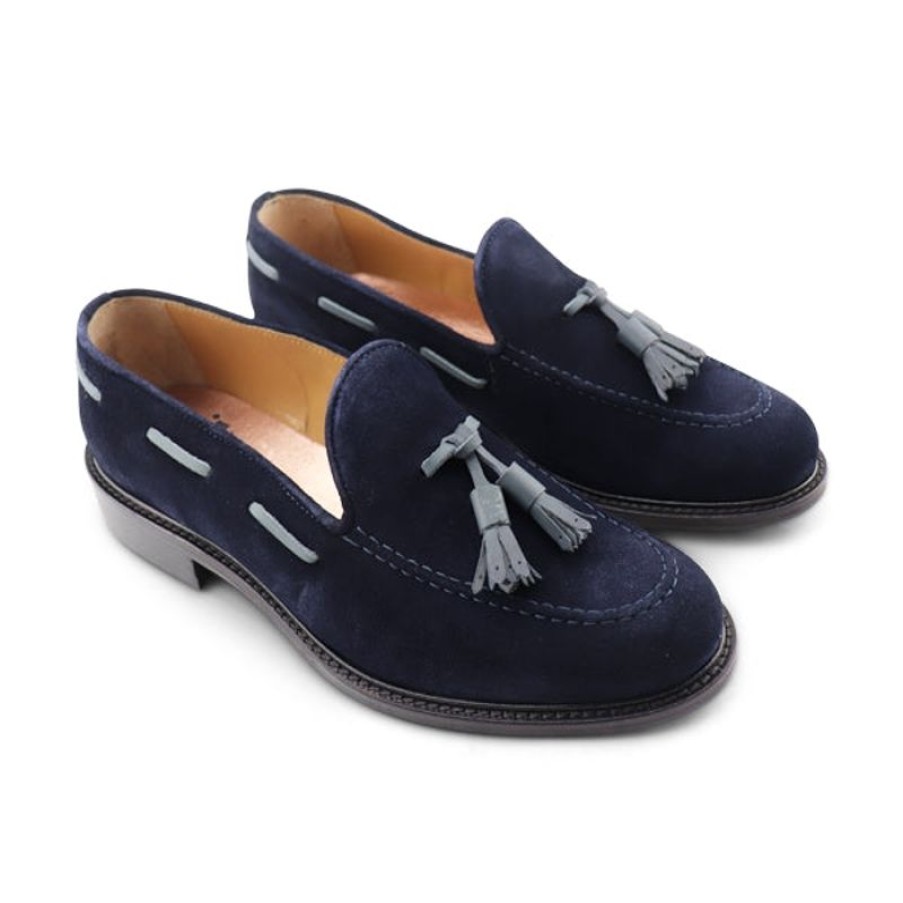 Uomo Otisopse | Slippers In Camoscio Blu