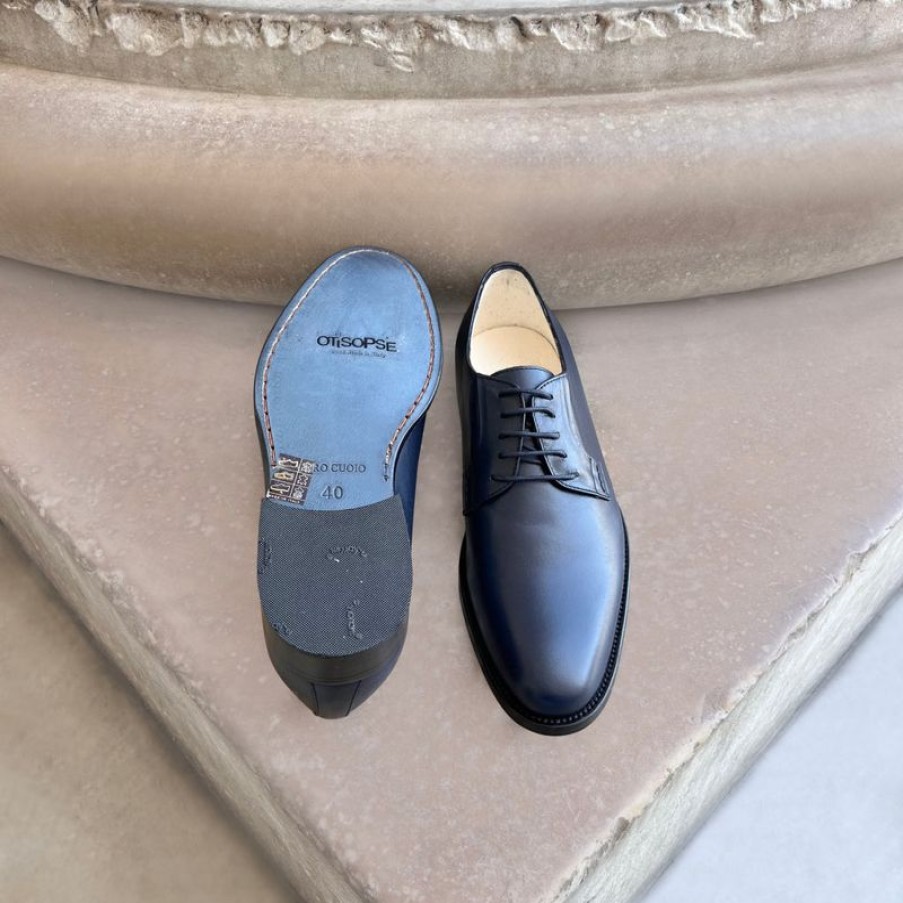 Uomo Otisopse Derby | Derby In Pelle Blu