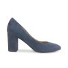 Donna Otisopse | Decollete In Camoscio Blu Tacco 7