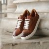 Uomo Otisopse | Sneakers In Pelle Stropicciata Color Cuoio