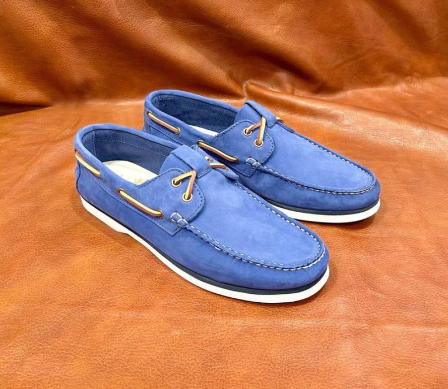 Uomo Otisopse | Barca In Nabuk Bluette