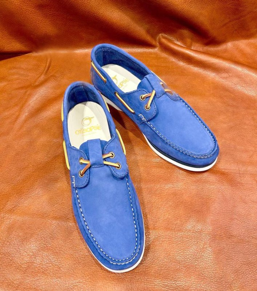 Uomo Otisopse | Barca In Nabuk Bluette