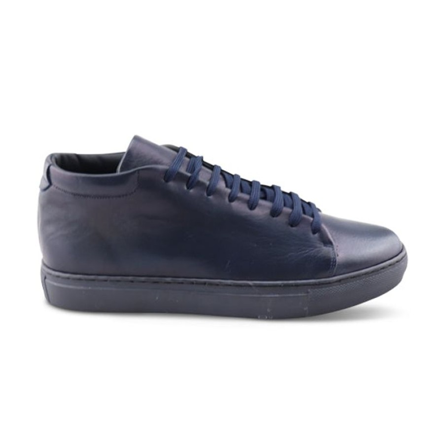 Uomo Otisopse | Sneakers Alte In Pelle Blu