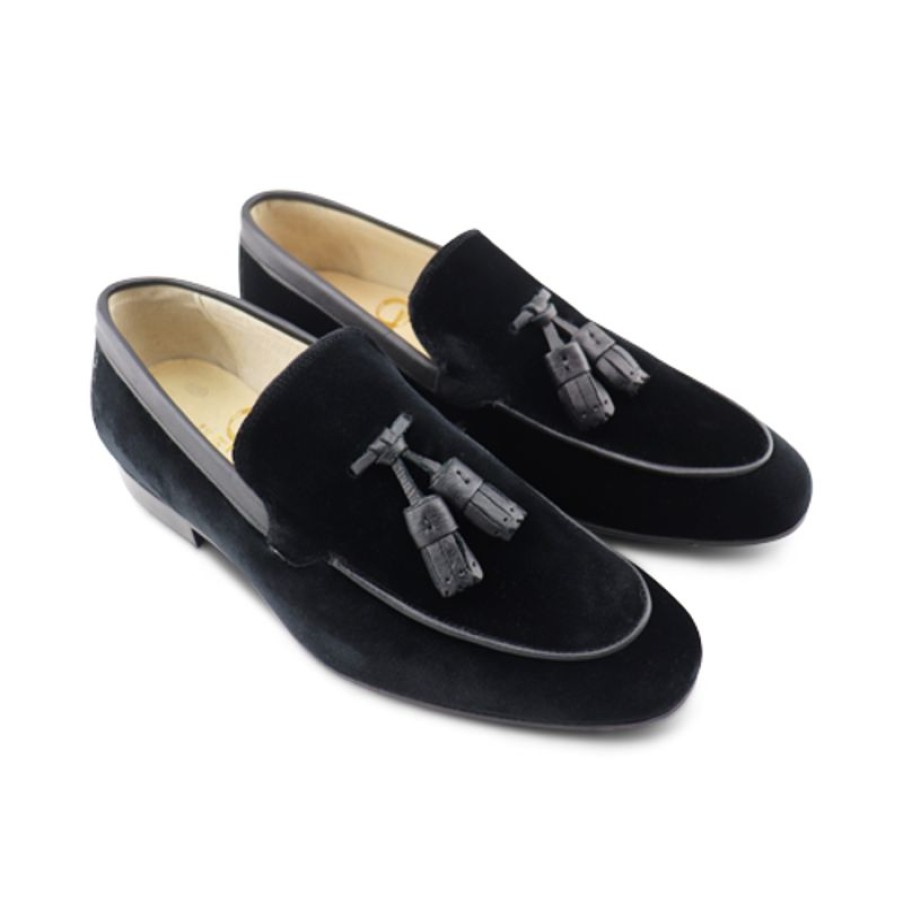 Uomo Otisopse | Slippers In Velluto Nero