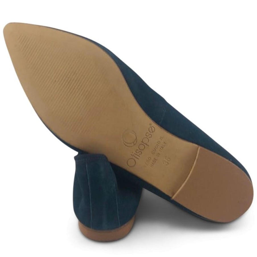 Donna Otisopse | Ballerine In Camoscio Blu Navy