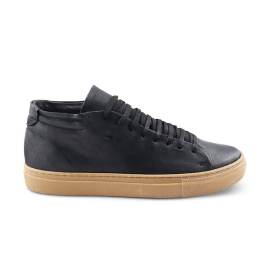 Uomo Otisopse | Sneakers Alta In Pelle Nero