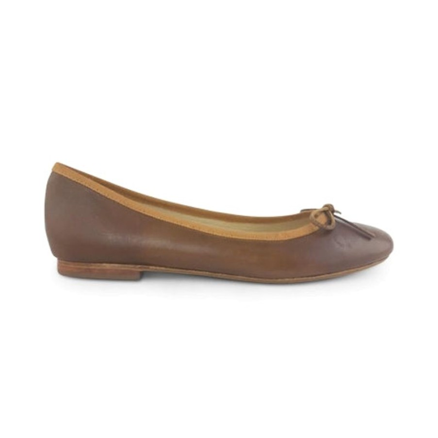 Donna Otisopse | Ballerine In Pelle Color Brandy