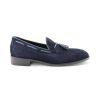 Uomo Otisopse | Slippers In Camoscio Blu Con Nappine