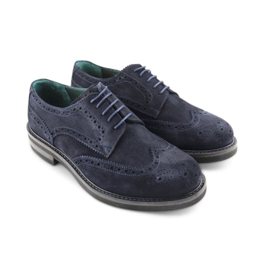 Uomo Otisopse | Derby In Camoscio Blu