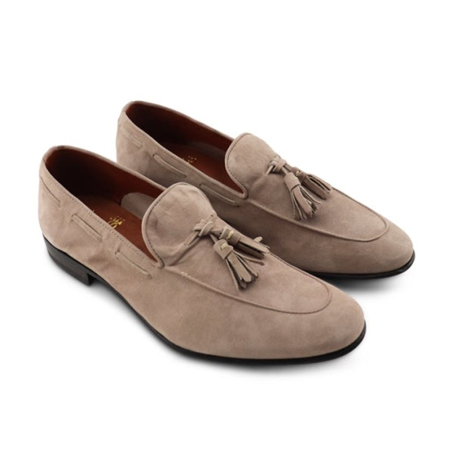 Uomo Otisopse | Slippers Beige In Camoscio