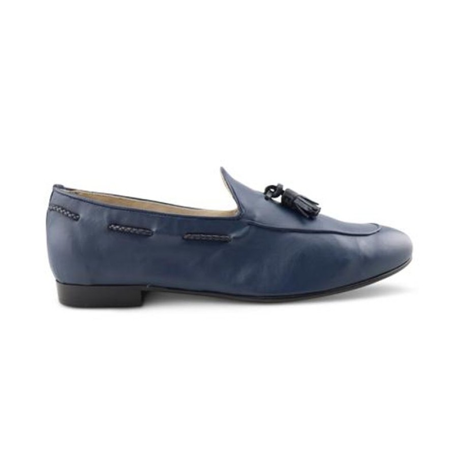 Uomo Otisopse | Slippers In Pelle Blu