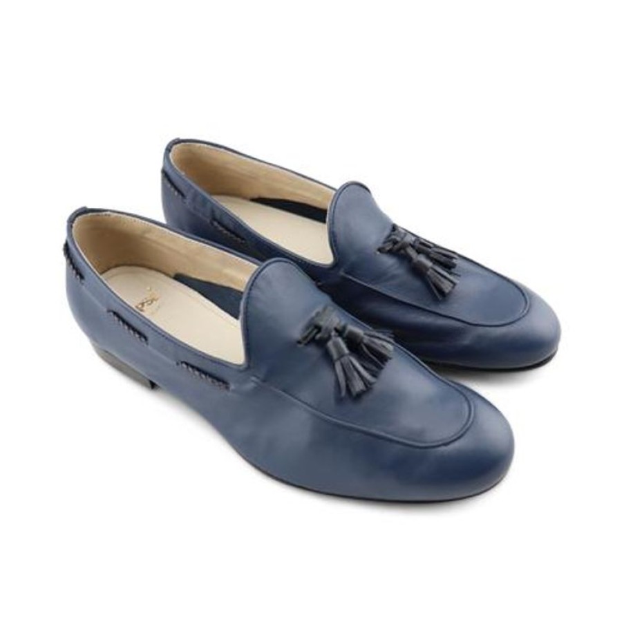 Uomo Otisopse | Slippers In Pelle Blu