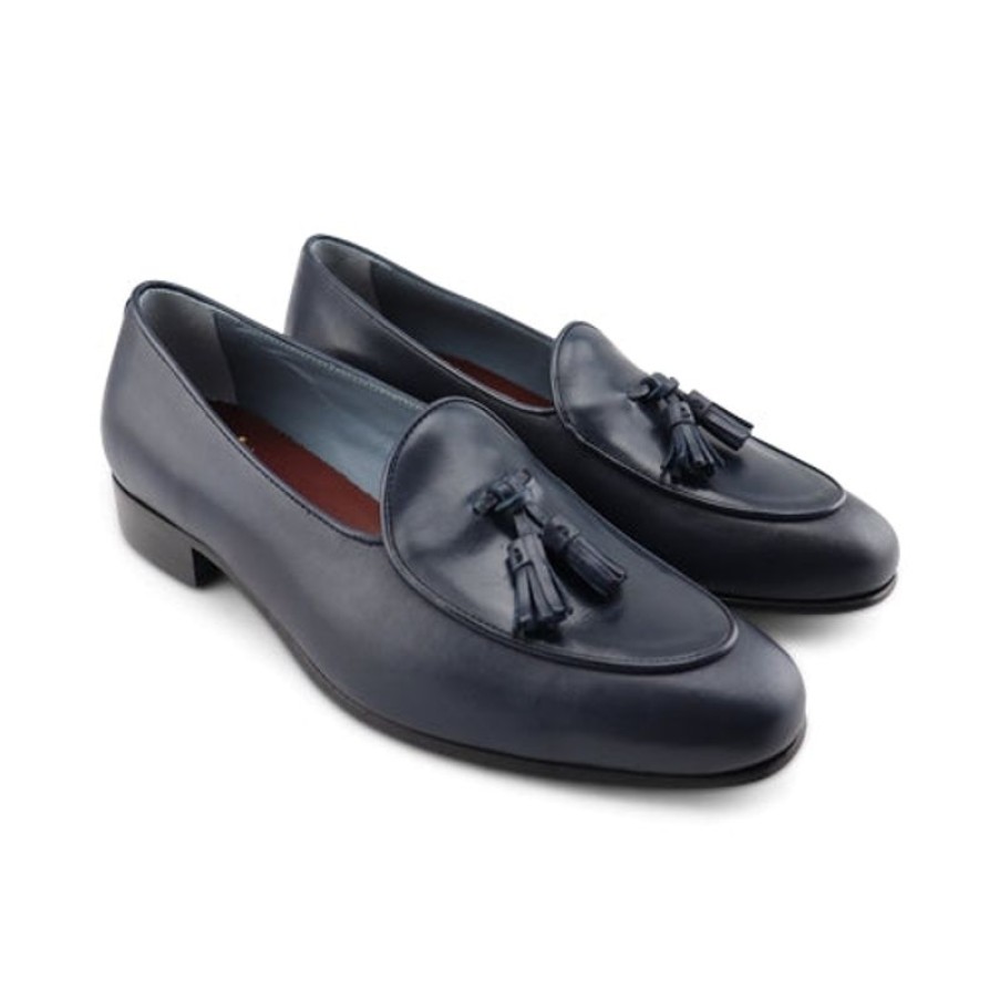 Uomo Otisopse | Slippers In Pelle Blu