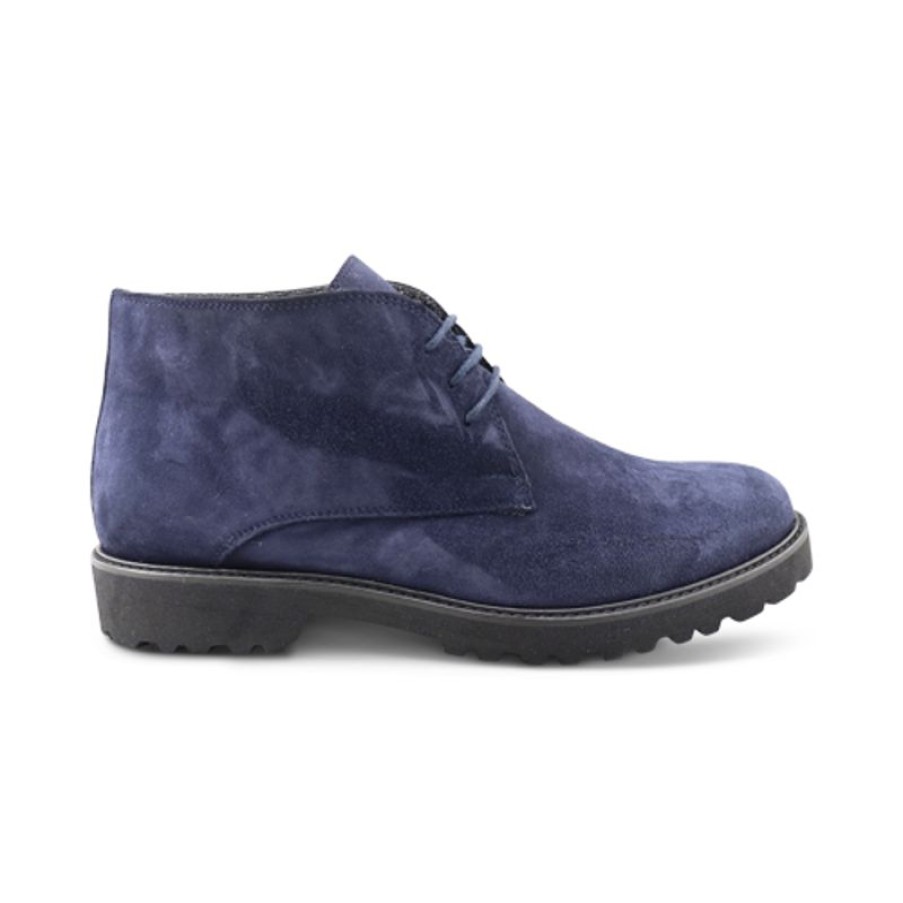 Uomo Otisopse | Polacchine In Camoscio Blu