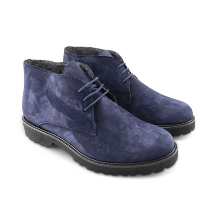 Uomo Otisopse | Polacchine In Camoscio Blu