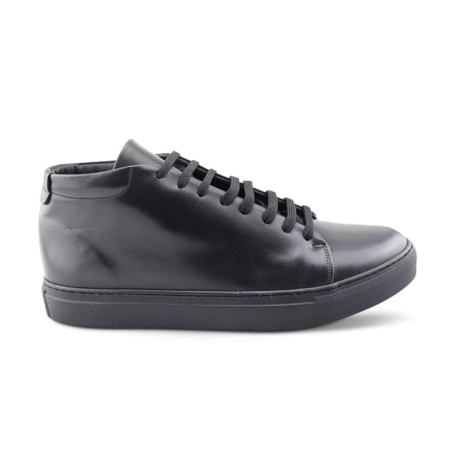 Uomo Otisopse | Sneakers Alte Nere In Pelle