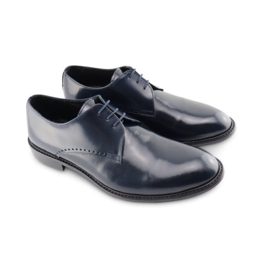 Uomo Otisopse Derby | Derby In Pelle Abrasivata Blu