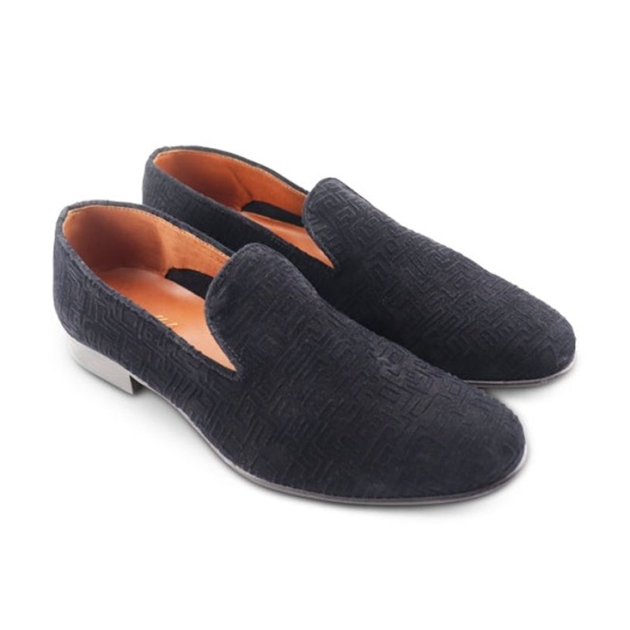 Uomo Otisopse | Slippers Nere In Camoscio