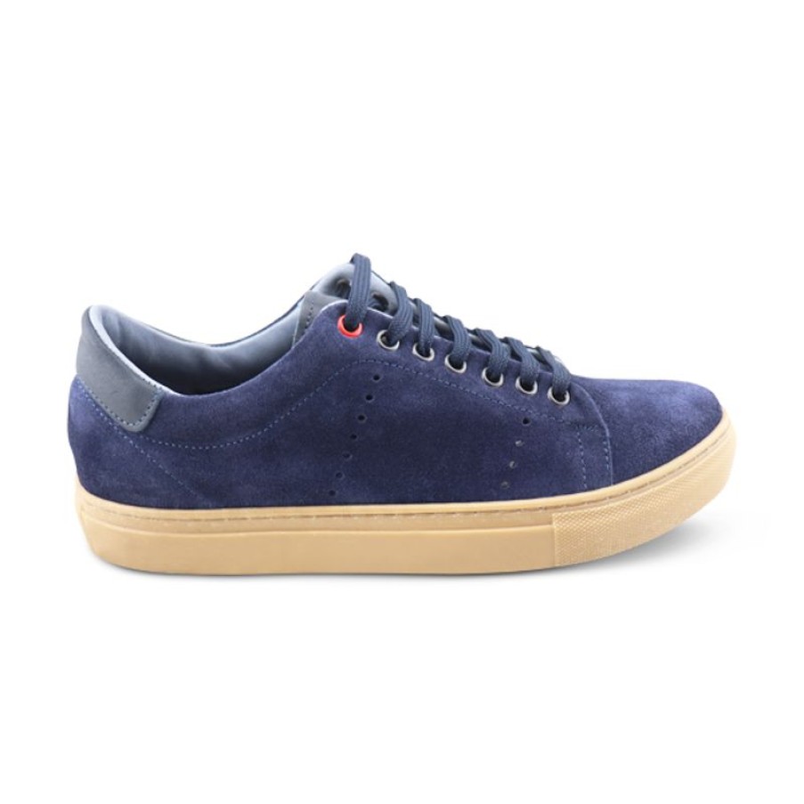 Uomo Otisopse | Sneakers Blu In Camoscio